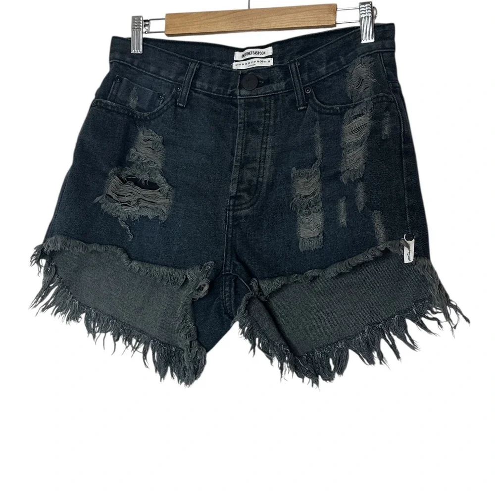One Teaspoon Jean Shorts Women Size 30 Bonita Distressed summer‎ Vacation New